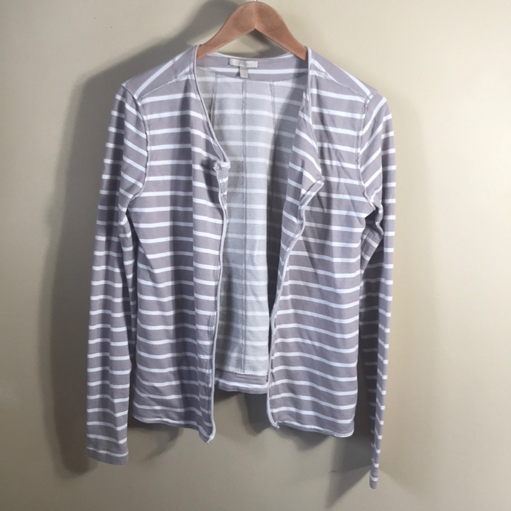 Bordeaux Anthro reading room‎ striped cardigan